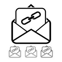 email och mail icon vector