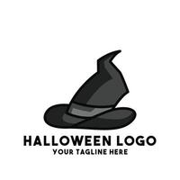Halloween-Logo-Design modernes Konzept vektor
