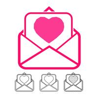 email och mail icon vector