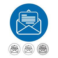 email och mail icon vector