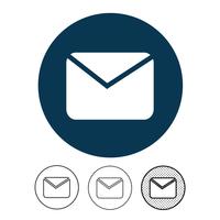 email och mail icon vector