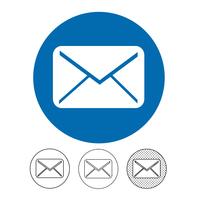 E-Mail und Mail-Symbol Vektor