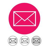 E-Mail und Mail-Symbol Vektor