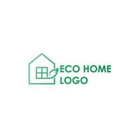 eco hem logotyp modern konceptdesign vektor