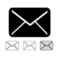 email och mail icon vector