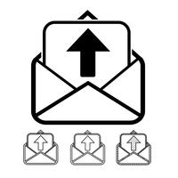 email och mail icon vector