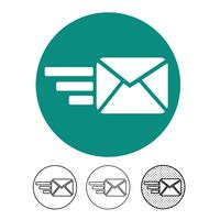 email och mail icon vector