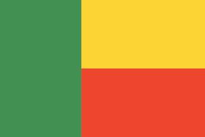 benins flagga. officiella färger och proportioner. Benins nationella flagga. vektor