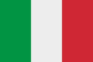 Vektorsymbol der italienischen Flagge. die Flagge von Italien vektor