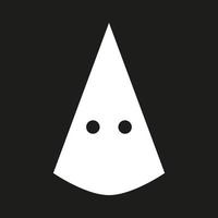 kkk mask vektor. symbol för extremism och rasism usa. extremhögerrörelse i USA vektor