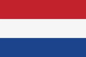 holländska flaggan vektor ikon. Nederländernas flagga