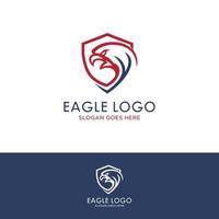 Adler-Logo. Hawk-Emblem-Design, das für Ihr Unternehmen bearbeitet werden kann. Vektor-Illustration. vektor