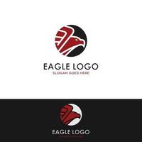 Adler-Logo. Hawk-Emblem-Design, das für Ihr Unternehmen bearbeitet werden kann. Vektor-Illustration. vektor