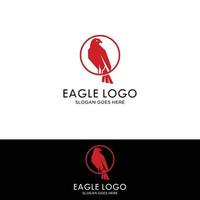 Adler-Logo. Hawk-Emblem-Design, das für Ihr Unternehmen bearbeitet werden kann. Vektor-Illustration. vektor