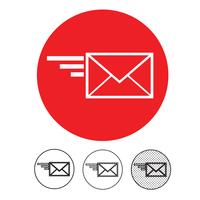 email och mail icon vector