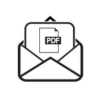 email och mail icon vector