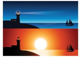 Lighthouse Wallpaper Vector Pack