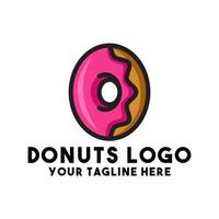 Donuts Kuchen modernes Logo-Konzept vektor