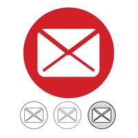 email och mail icon vector