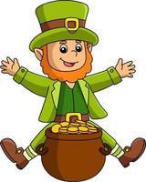 Saint Patricks Day Kobold Cartoon Clipart Vektor