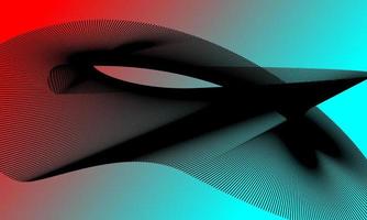 Illustration des grafischen geometrischen abstrakten dynamischen Hintergrunds. Wellenfluss. Technologie-Vektor-Gradienten-Illustration vektor