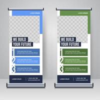 Corporate Rollup- oder X-Banner-Designvorlage vektor