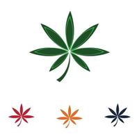 Cannabis-Logo-Design vektor