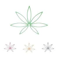 Cannabis-Logo-Design vektor