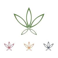 Cannabis-Logo-Design vektor