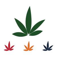 cannabis logotyp design vektor