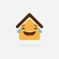 Haus-Vektor-Symbol. Haus-Emoji vektor