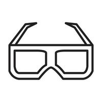 3d sonnenbrille film linien logo symbol vektor symbol illustration grafikdesign