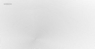konzentrischer Kreis. Illustration für Schallwelle. abstraktes Kreislinienmuster. Schwarzweiss-Grafik vektor