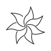 schöne Lilie Linien Blume Logo Symbol Vektor Icon Illustration Grafikdesign