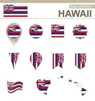 hawaii flagga samling vektor