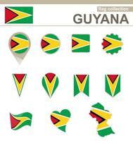 guyana flagga samling vektor