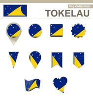 Tokelau-Flaggensammlung vektor