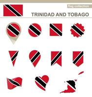 Flaggensammlung von Trinidad und Tobago vektor