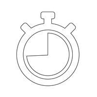 Tecken på stopwatch-ikonen vektor