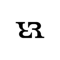konstnärliga bokstaven rr initial logotyp formgivningsmall. ambigram logotyp vektor