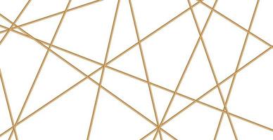 moderne geometrische Luxus-Web-Postkartenvorlage für Unternehmen oder Präsentationen mit goldenen Linien auf weißem Hintergrund - Vektor