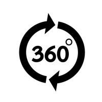 360-Grad-Symbol vektor