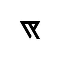 abstrakt form triangel logotyp vektor svart färg