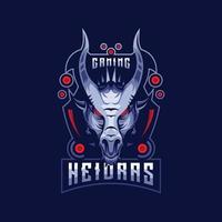 Schwarzes Hydra-Esport-Logo-Gaming vektor