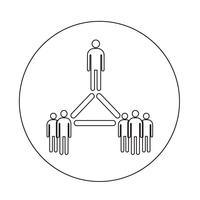 Menschen-Netzwerk-Symbol vektor