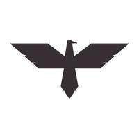 geometrisk fly eagle fågel logotyp symbol vektor ikon illustration grafisk design