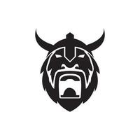 isolerade viking roar logo design, vektor grafisk symbol ikon illustration kreativ idé