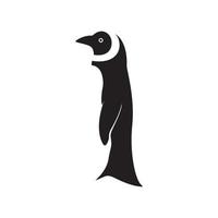 isolierter vogel pinguin einfache form logo design, vektorgrafik symbol symbol illustration kreative idee vektor