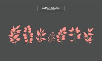 gröna blad design set bakgrund vektor blommor dekorativa element samling sommar tapet träd