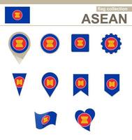 ASEAN-Flaggen-Sammlung vektor